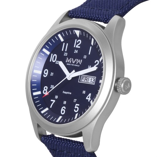Đồng hồ MVW 42 mm Nam MP004-02 Màu Xanh Dương