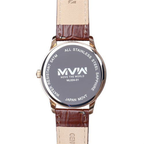 Đồng hồ MVW 40 mm Nam ML024-01 Màu Nâu