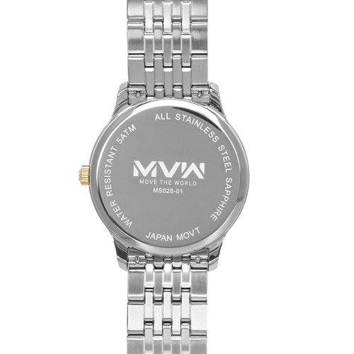 Đồng hồ MVW 40 mm Nam MS028-01 Màu Bạc