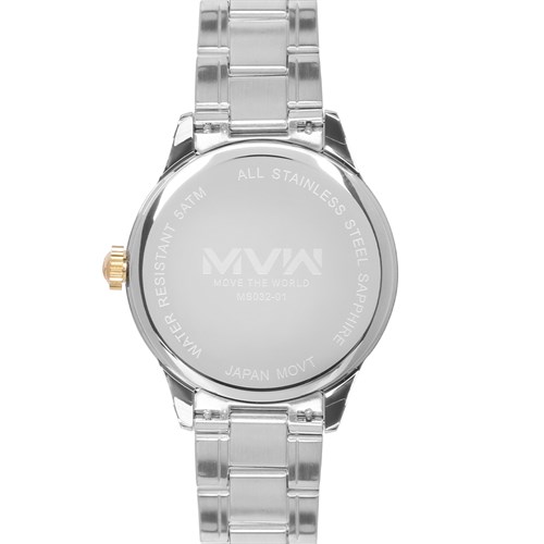Đồng hồ MVW 42 mm Nam MS032-01 Màu Bạc