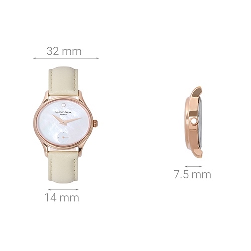 Đồng hồ KORLEX 32 mm Nữ KL017-01 Màu Kem