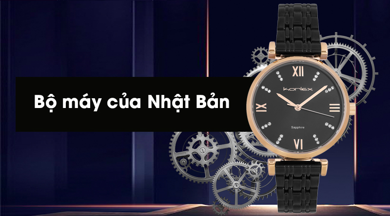 Đồng hồ nữ Korlex KL021-01 có bộ máy đến từ Nhật Bản Đồng hồ nữ Korlex KL021-01 có bộ máy đến từ Nhật Bản