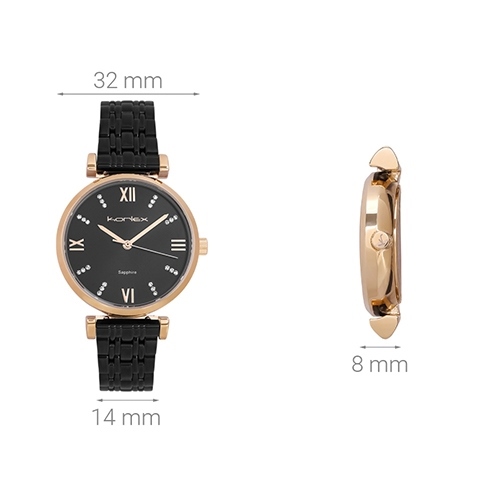 Đồng hồ KORLEX 32 mm Nữ KL021-01 Màu Đen