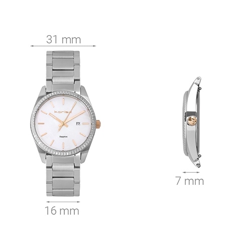 Đồng hồ KORLEX 31 mm Nữ KS025-01 Màu Bạc