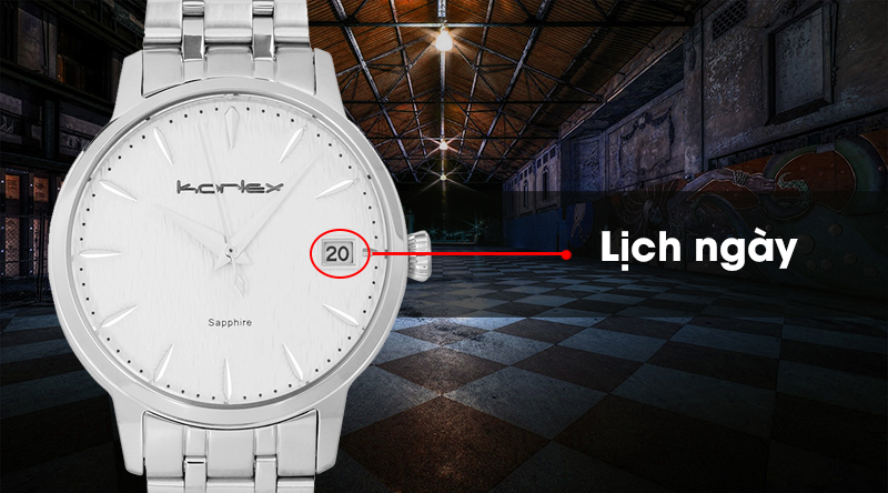 Đồng hồ nữ Korlex KS028-01 hỗ trợ tính năng lịch ngày tiện lợi Đồng hồ nữ Korlex KS028-01 hỗ trợ tính năng lịch ngày tiện lợi