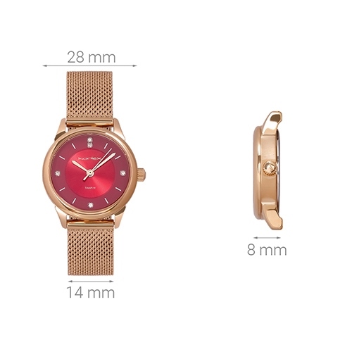 Đồng hồ KORLEX 28 mm Nữ KS030-02 Màu Vàng