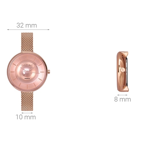 Đồng hồ KORLEX 32 mm Nữ KS031-01 Màu Vàng Hồng