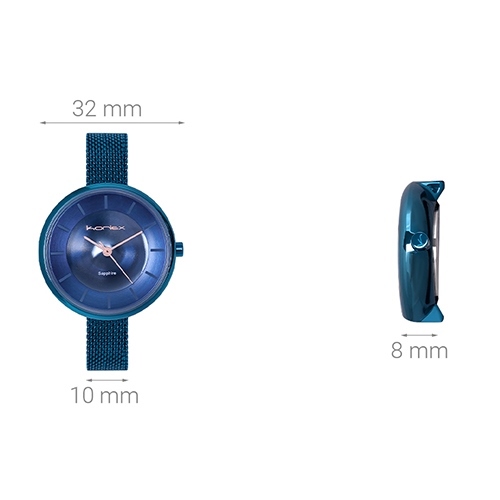 Đồng hồ KORLEX 32 mm Nữ KS031-02 Màu Xanh Dương