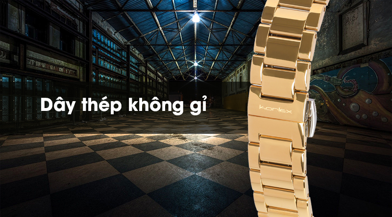 Đồng hồ nữ Korlex KS034-02 có dây đeo bền bỉ Đồng hồ nữ Korlex KS034-02 có dây đeo bền bỉ