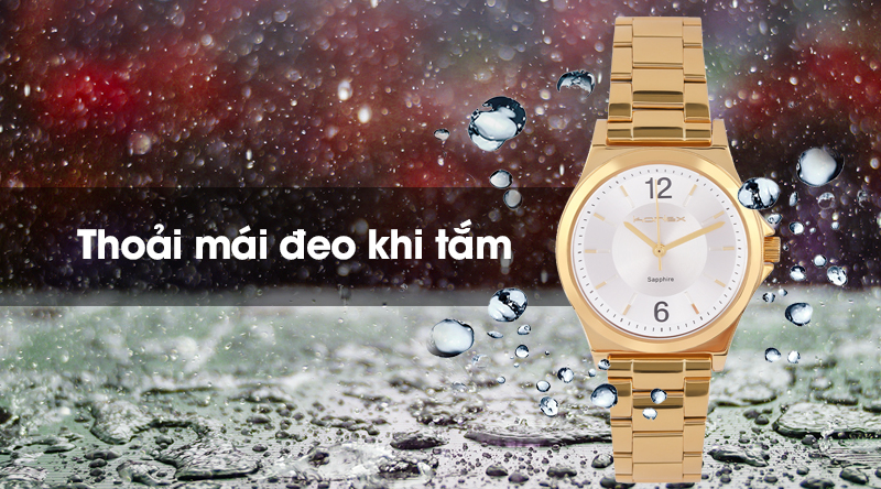 Đồng hồ nữ Korlex KS034-02 có hệ số chống nước 5 ATM Đồng hồ nữ Korlex KS034-02 có hệ số chống nước 5 ATM