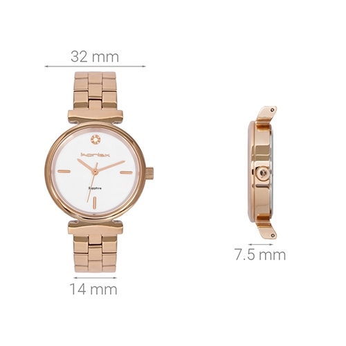 Đồng hồ KORLEX 32 mm Nữ KS035-01 Màu Vàng