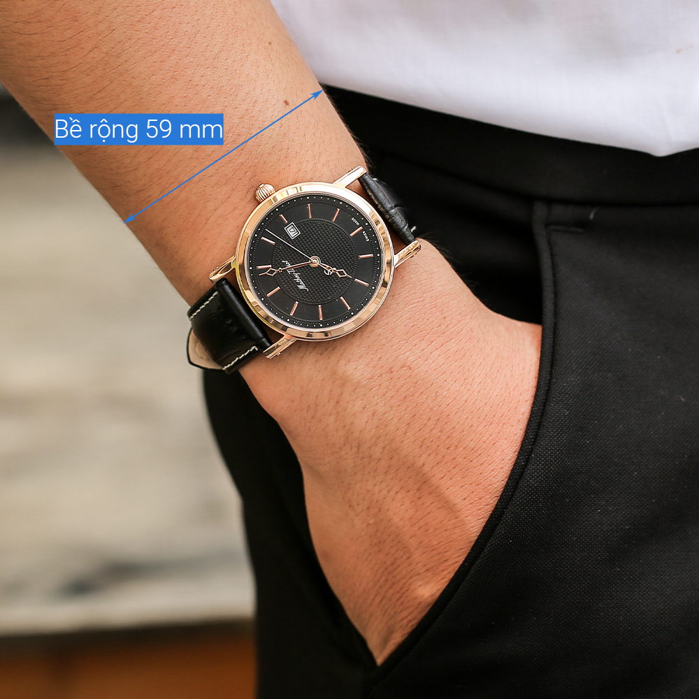 Đồng hồ MATHEY TISSOT City Leather 38 mm Nam H611251PN