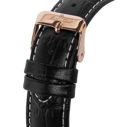 Đồng hồ MATHEY TISSOT City Leather 38 mm Nam H611251PN Màu Đen