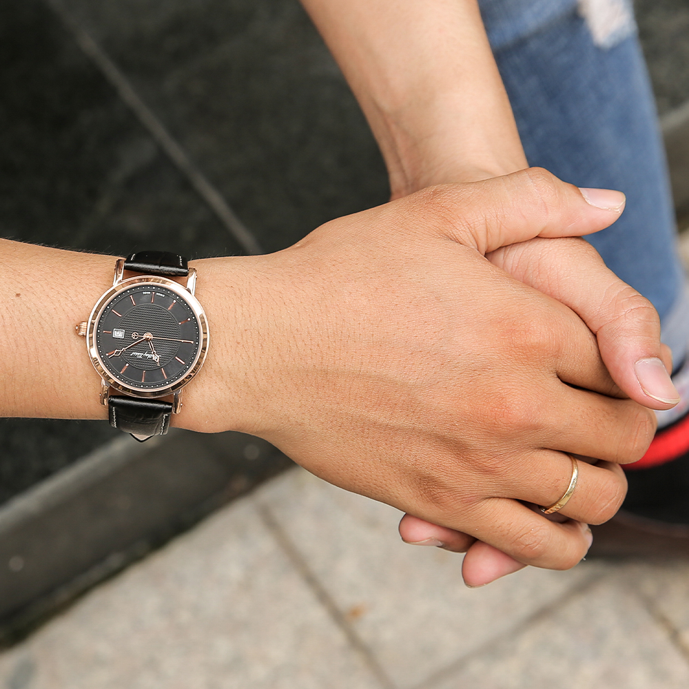 Đồng hồ MATHEY TISSOT City Leather 38 mm Nam H611251PN