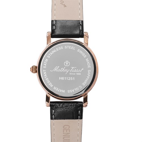 Đồng hồ MATHEY TISSOT City Leather 38 mm Nam H611251PN Màu Đen