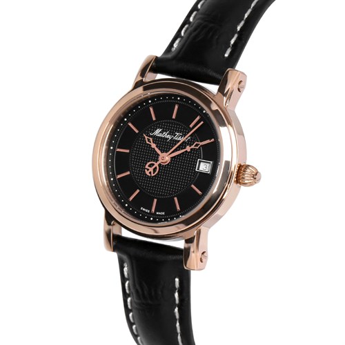 Đồng hồ MATHEY TISSOT City Leather 28 mm Nữ D31186PN Màu Đen