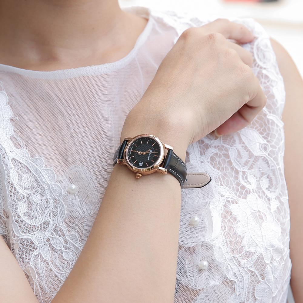 Đồng hồ MATHEY TISSOT City Leather 28 mm Nữ D31186PN