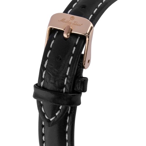 Đồng hồ MATHEY TISSOT City Leather 28 mm Nữ D31186PN Màu Đen