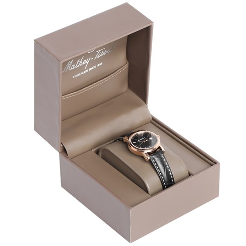 Đồng hồ MATHEY TISSOT City Leather 28 mm Nữ D31186PN Màu Đen