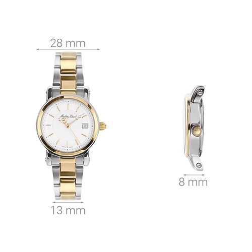 Đồng hồ MATHEY TISSOT City Metal 28 mm Nữ D31186MBI Màu Vàng