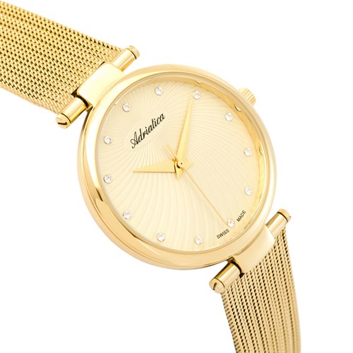 Đồng hồ ADRIATICA 33 mm Nữ A3689.1141Q Màu Vàng