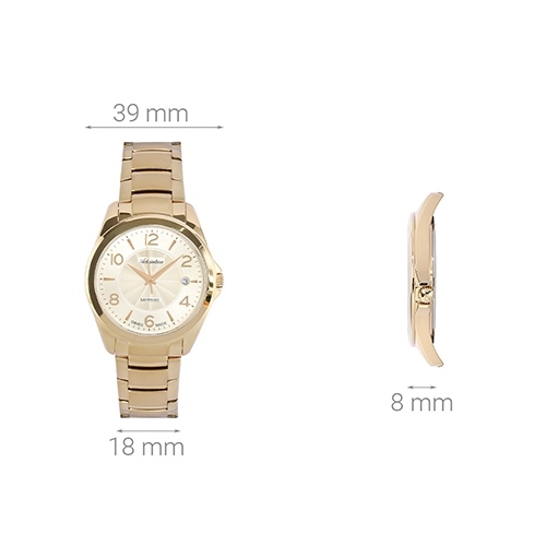 Đồng hồ ADRIATICA 39 mm Nam A1265.1151Q Màu Vàng