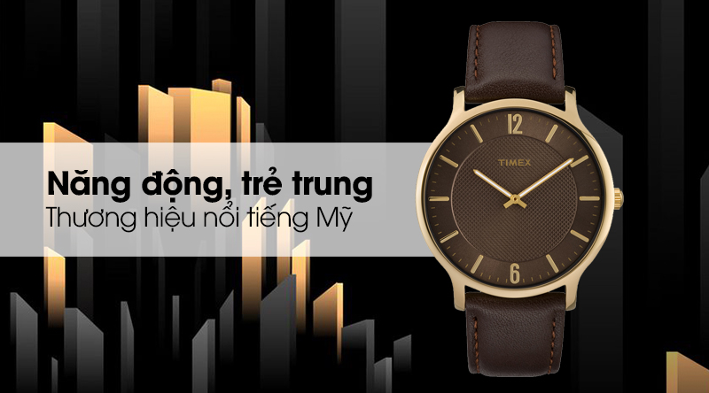 Đồng hồ nam Timex TW2R49800 mang nét thanh lịch Đồng hồ nam Timex TW2R49800 mang nét thanh lịch