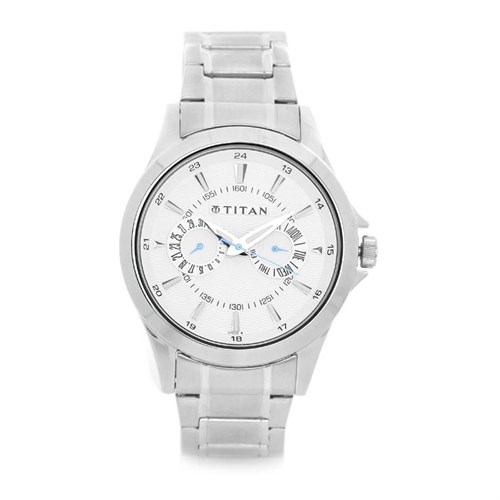 Đồng hồ TITAN 42 mm Nam 9323SM01 Màu Bạc