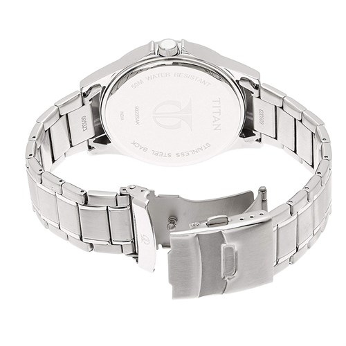 Đồng hồ TITAN 42 mm Nam 9323SM01 Màu Bạc