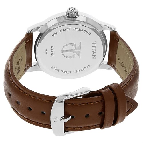 Đồng hồ TITAN 42 mm Nam 1730SL02 Màu Nâu