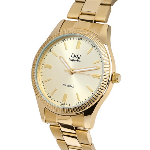 Đồng hồ Q&Q 40 mm Nam S294J010Y Màu Vàng