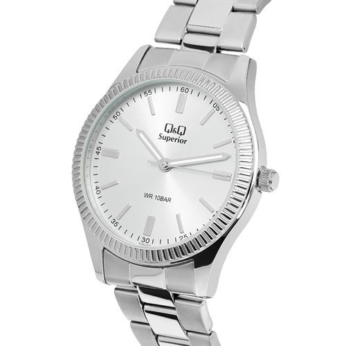 Đồng hồ Q&Q 40 mm Nam S294J201Y Màu Bạc