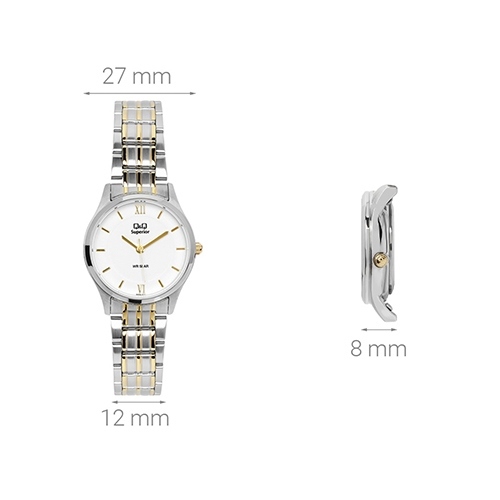 Đồng hồ Q&Q 27 mm Nữ S329J211Y Màu Bạc