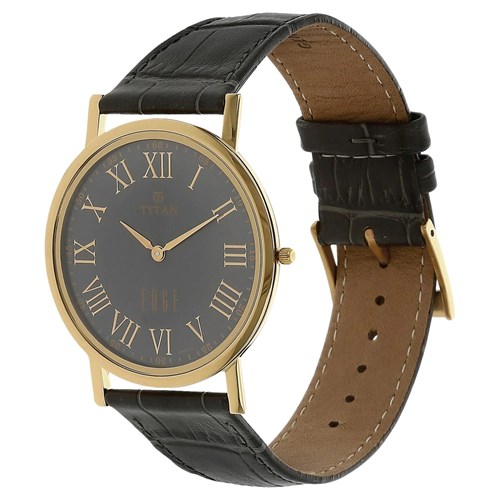 Đồng hồ TITAN Edge 37.3 mm Nam 1595YL02 Màu Đen