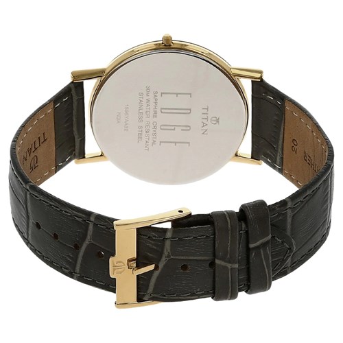 Đồng hồ TITAN Edge 37.3 mm Nam 1595YL02 Màu Đen