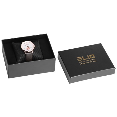 Đồng hồ ELIO 39 mm Nam EL023-01 Màu Nâu