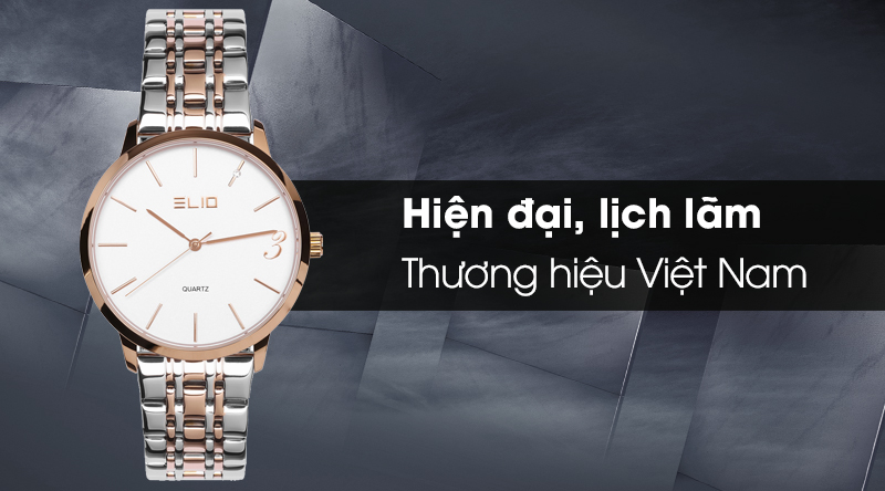 Đồng hồ nam Elio ES015-C1 với thiết kế mạnh mẽ và hiện đại