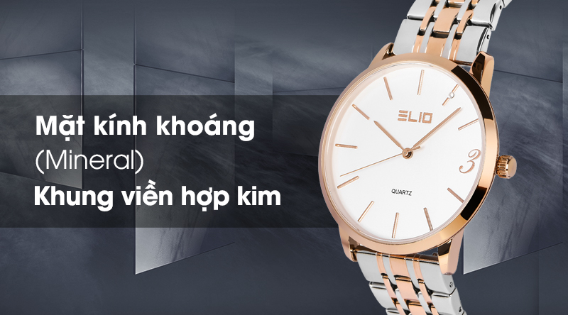 Đồng hồ nam Elio ES015-C1 có khả năng chịu va đập tốt