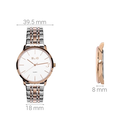 Đồng hồ ELIO 39.5 mm Nam ES015-C1 Màu Bạc