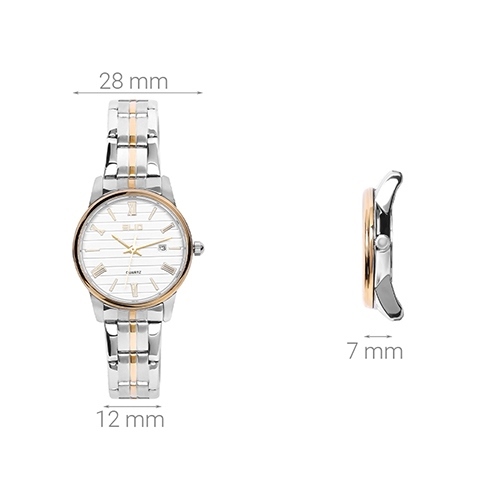 Đồng hồ ELIO 28 mm Nữ ES017-C2 Màu Bạc