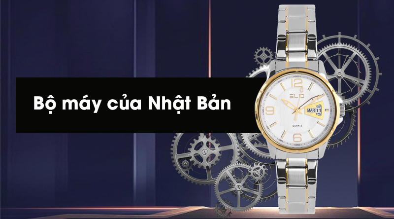 Đồng hồ nam Elio ES018-01 có bộ máy của Nhật Bản bền bỉ Đồng hồ nam Elio ES018-01 có bộ máy của Nhật Bản bền bỉ