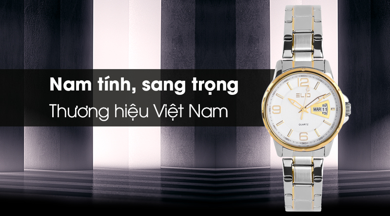 Đồng hồ nam Elio ES018-01 mang nét hiện đại Đồng hồ nam Elio ES018-01 mang nét hiện đại