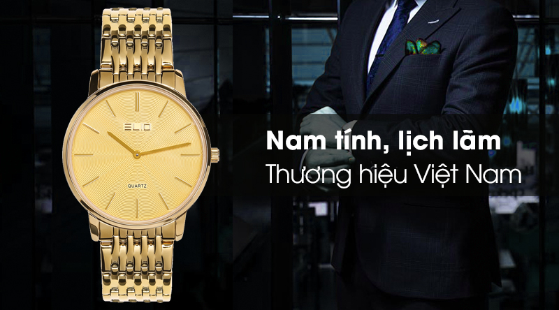 Đồng hồ nam Elio ES021-C1 có thiết kế trẻ trung