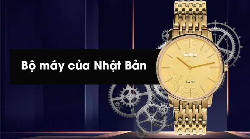 Đồng hồ nam Elio ES021-C1 được trang bị bộ máy của Nhật Bản