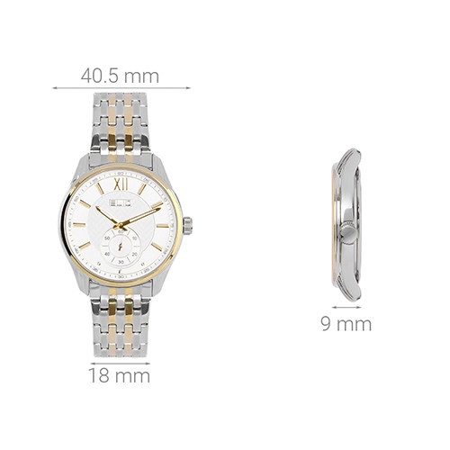 Đồng hồ ELIO 40.5 mm Nam ES022-C1 Màu Bạc