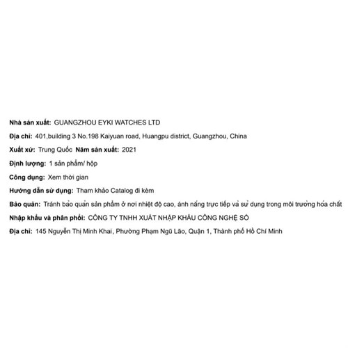 Đồng hồ ELIO 40 mm Nam ES023-C1 Màu Bạc