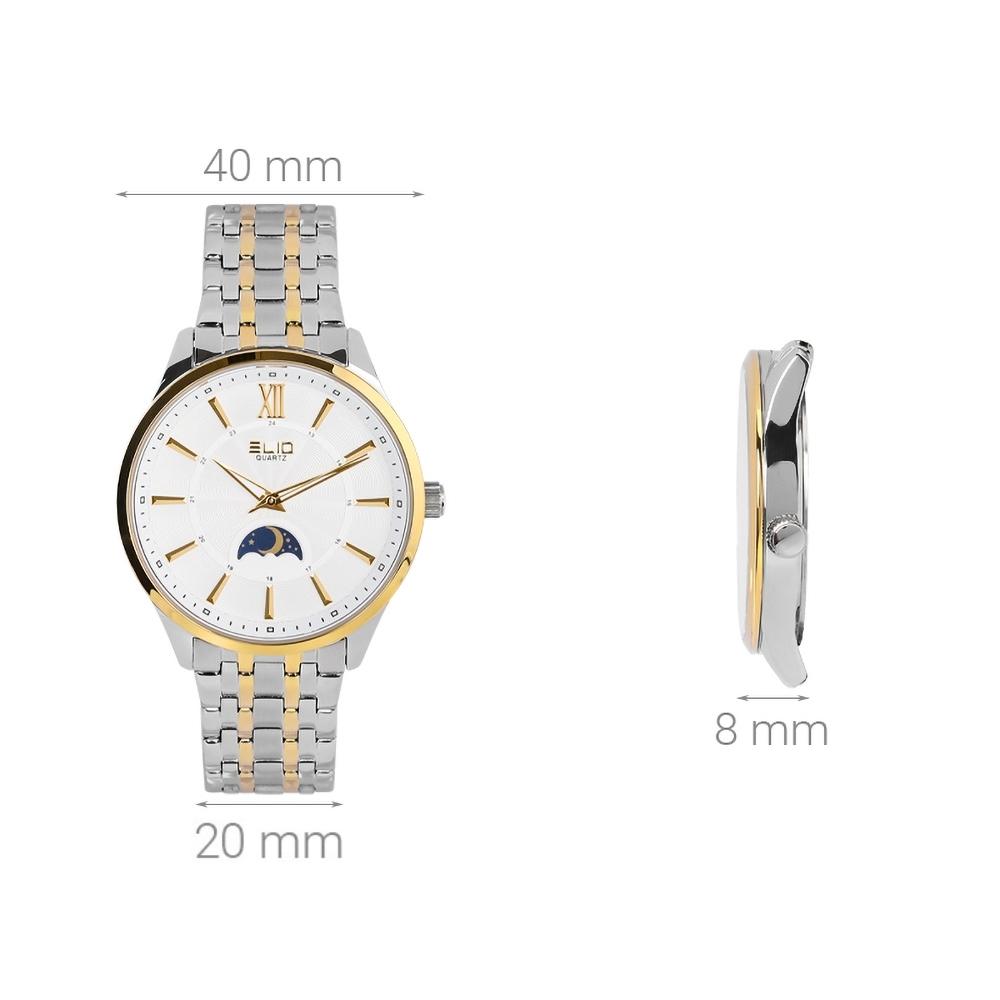 Đồng hồ ELIO 40 mm Nam ES023-C1 Màu Bạc