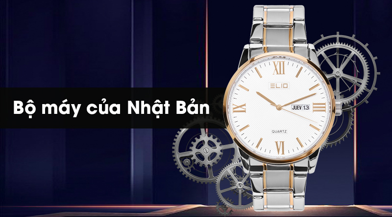 Đồng hồ nam Elio ES025-C1 sử dụng bộ máy của Nhật Bản, bền bỉ và chính xác Đồng hồ nam Elio ES025-C1 sử dụng bộ máy của Nhật Bản, bền bỉ và chính xác