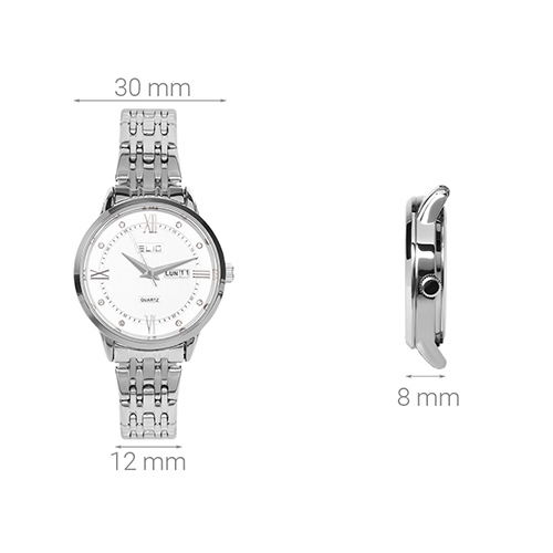 Đồng hồ ELIO 30 mm Nữ ES027-C2 Màu Bạc