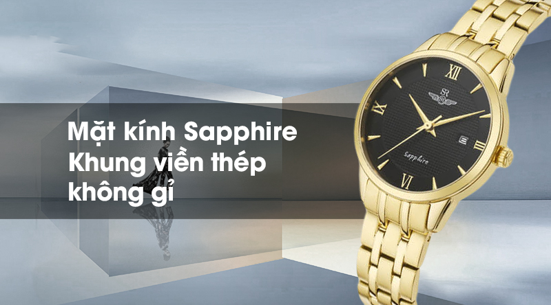 Đồng hồ nữ SR Watch SL1071.1401TE có mặt kính cao cấp, khung viền chống ăn mòn Đồng hồ nữ SR Watch SL1071.1401TE có mặt kính cao cấp, khung viền chống ăn mòn